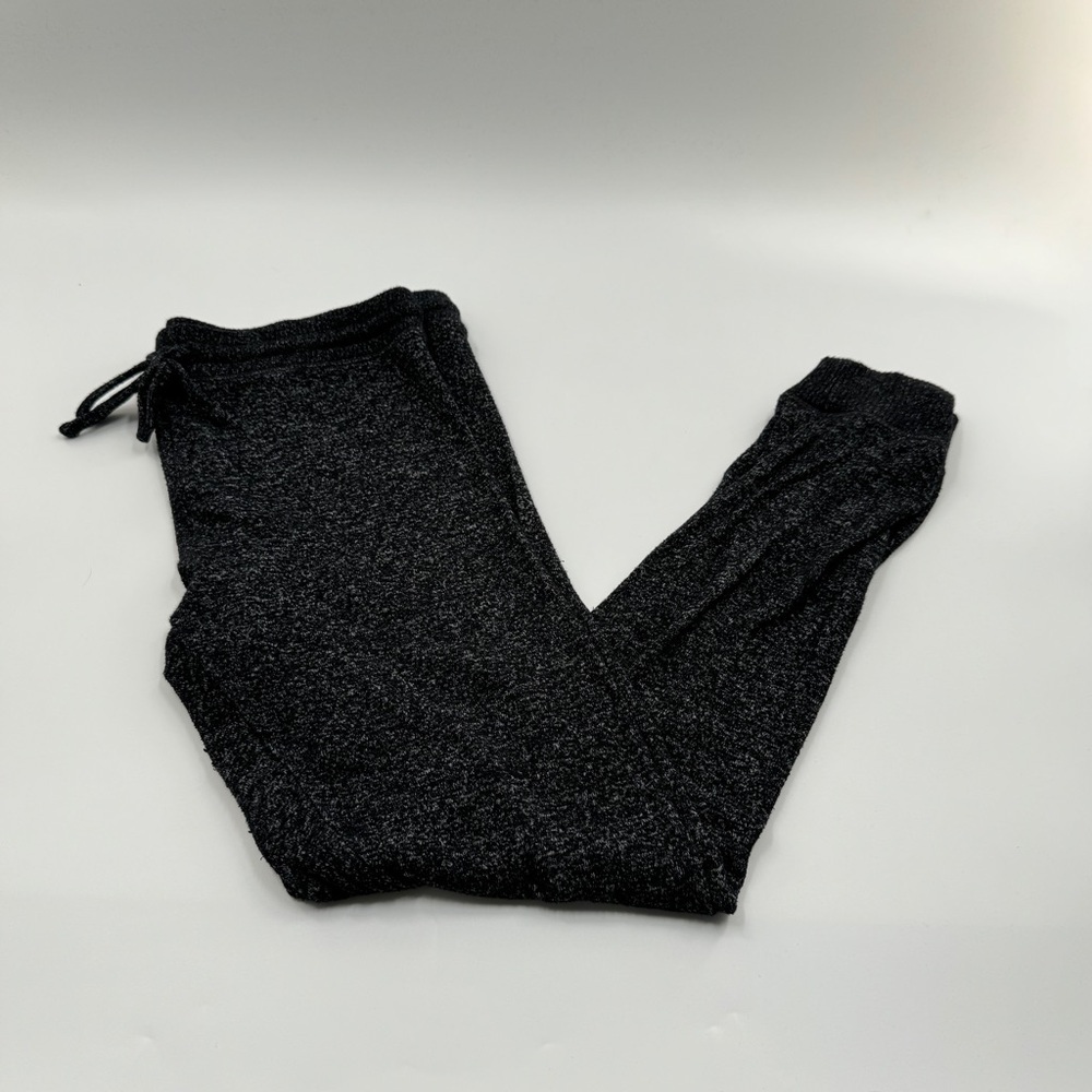 American Eagle Soft Knit Sleep Joggers Black & White Heathered Size Large